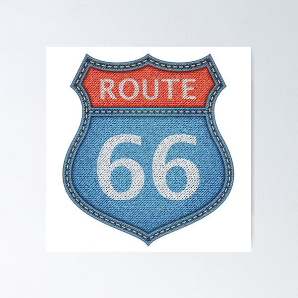 Item preview, Route 66 USA - Demin designed and sold by WilliamsonMedia.