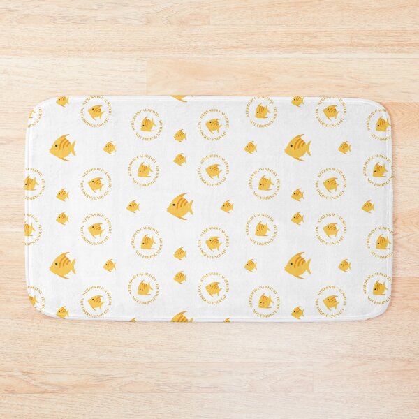 Item preview, Stress Is Caused By Not Fishing Enough Yellow Fish designed and sold by LuckyKermit.