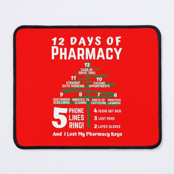 Item preview, 12 days of pharmacy designed and sold by Hey-Nice-Shirt.
