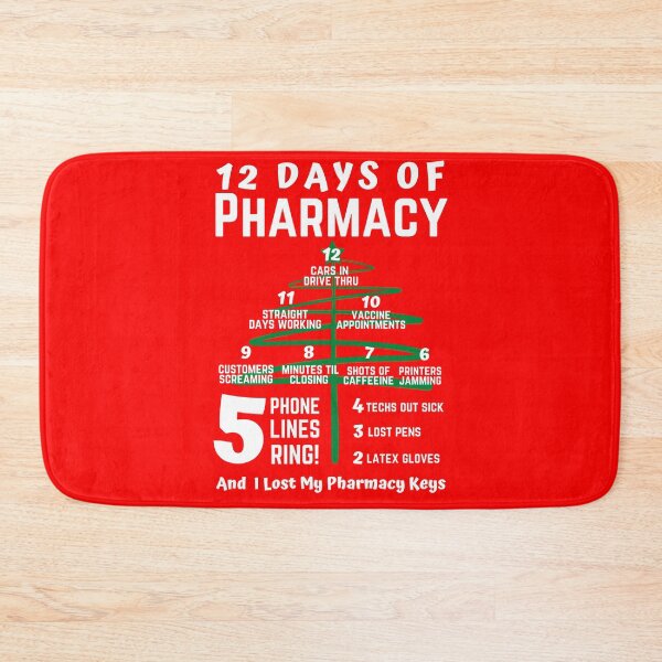 Item preview, 12 days of pharmacy designed and sold by Hey-Nice-Shirt.