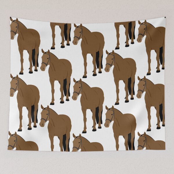 Item preview, Bay Hunter Equitation Warmblood Horse with Hunter Braids  designed and sold by bellaszcz.