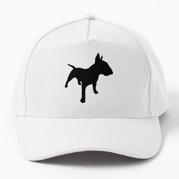 Bullterrier Dog Silhouette Baseball Cap