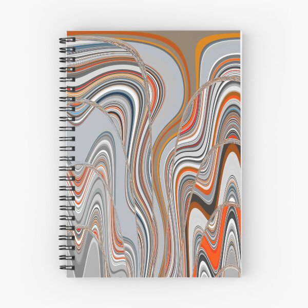 Item preview, Grey, orange and black formless swirls by Code03. designed and sold by Code03.