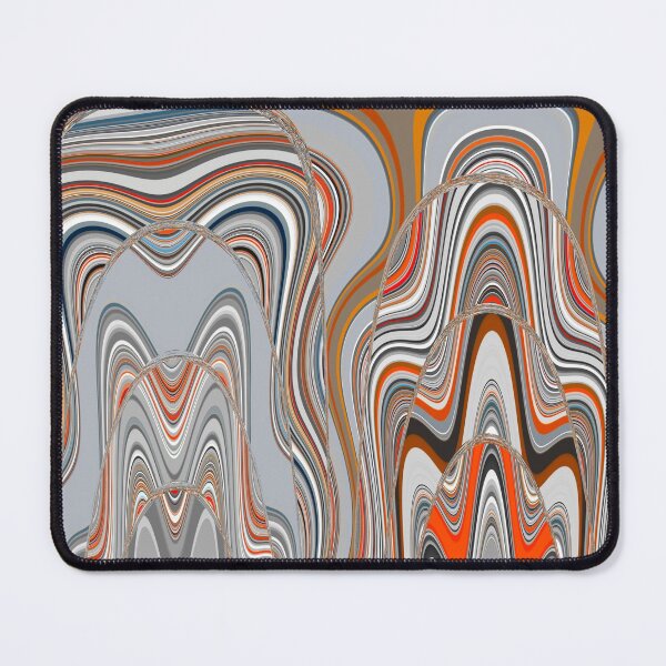 Item preview, Grey, orange and black formless swirls by Code03. designed and sold by Code03.