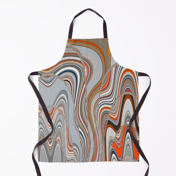 Item preview, Grey, orange and black formless swirls by Code03. designed and sold by Code03.