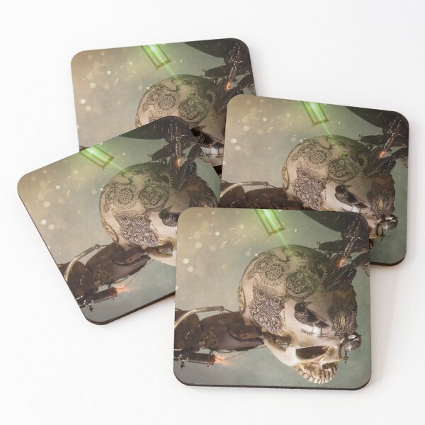 Item preview, Skull tattoo with laser and fire designed and sold by Cinzia Murgia.