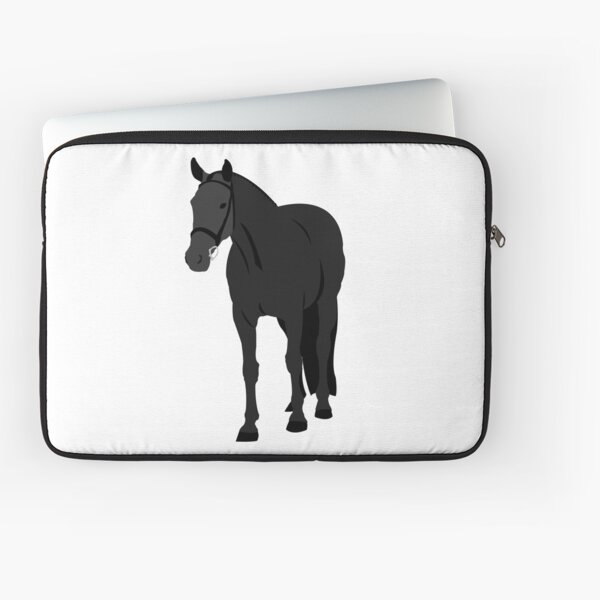 Aperçu de l'œuvre Cheval Warmblood d'équitation Black Hunter avec tresses de chasseur créée et vendue par bellaszcz.