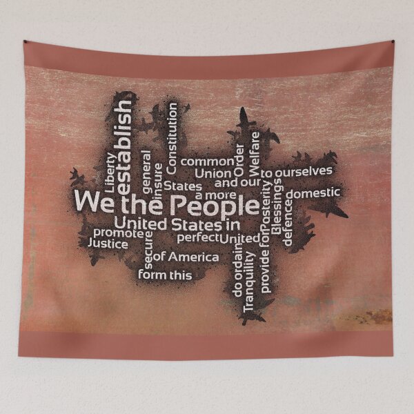 Item preview, Word Cloud - Constitution Preamble 111716 designed and sold by Miss-Lo.