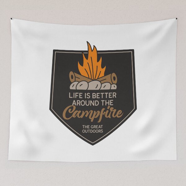 Item preview, Life is better around the campfire designed and sold by WilliamsonMedia.
