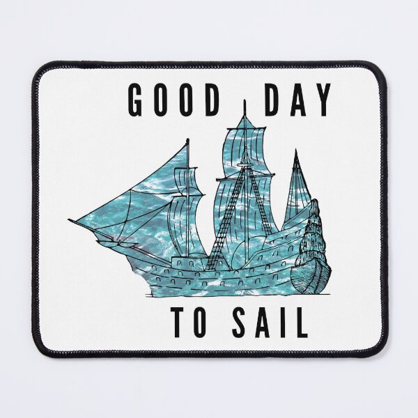 Item preview, Good Day To Sail (Blue Ocean Boat)  designed and sold by By Roqia.