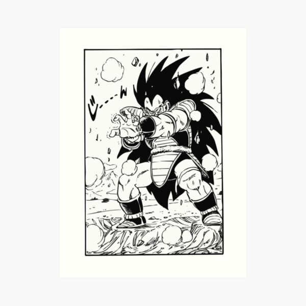 Goku and Raditz Art Board Print by FranFuentesArt