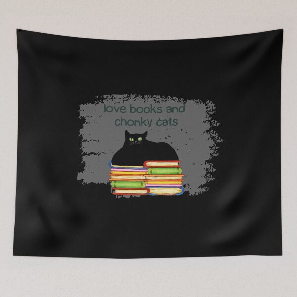 Item preview, Love books and chonky cats  designed and sold by j9gothbe.