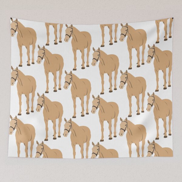 Item preview, Palomino Hunter Warmblood Horse with Hunter Braids designed and sold by bellaszcz.