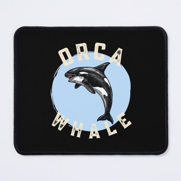 Item preview, Orca Killer Whale - Blackfish Drawing in Blue Circle designed and sold by NechEmpire.