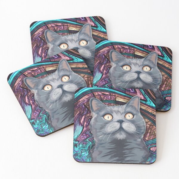Item preview, Hypnotic cat art designed and sold by Elmanji.