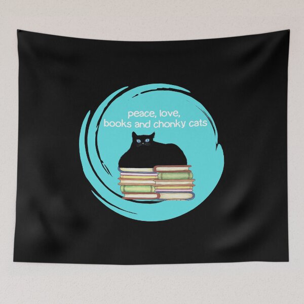 Item preview, Peace love books and chonky cats designed and sold by j9gothbe.