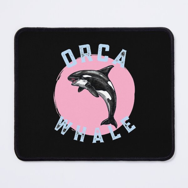 Item preview, Orca Killer Whale - Blackfish, Orcinus Drawing in Pink Circle designed and sold by NechEmpire.
