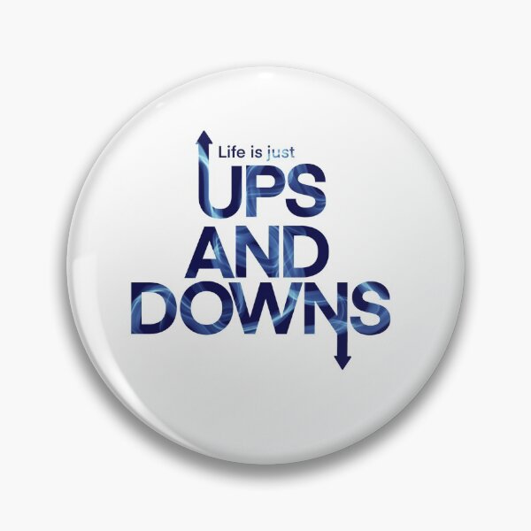 Item preview, Life is ups and downs sticker  designed and sold by Kelley Manbeck.