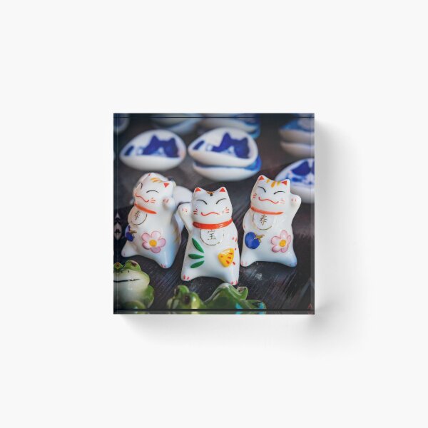 Item preview, Beckoning cat figurines designed and sold by Lyl Dil Creations.