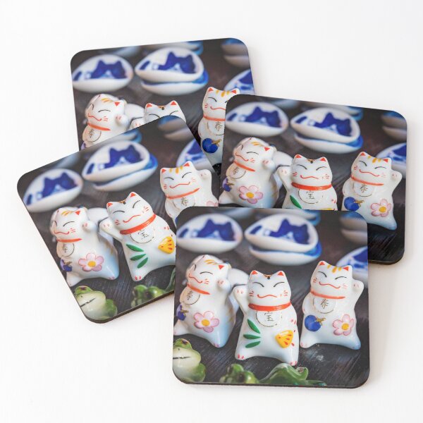 Item preview, Beckoning cat figurines designed and sold by Lyl Dil Creations.