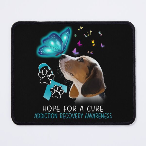 Item preview, Beagle Hope For A Cure Addiction Recovery Awareness designed and sold by Grooffos.