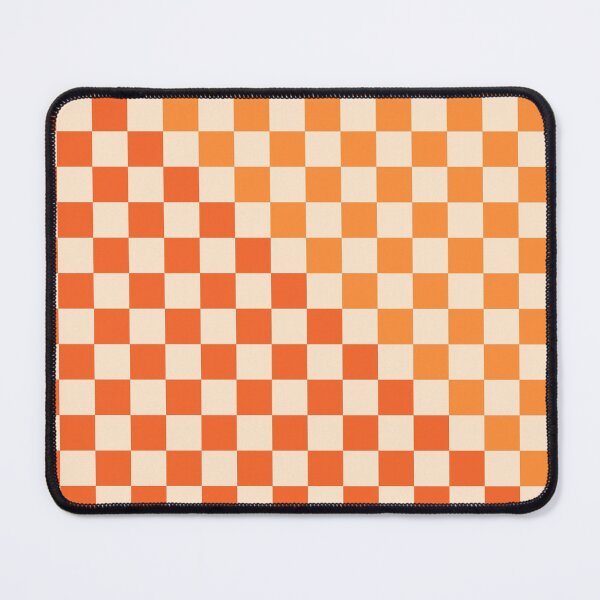 Item preview, Checkerboard Diagonal Check Pattern in Tangerine Orange Tones designed and sold by kierkegaard.