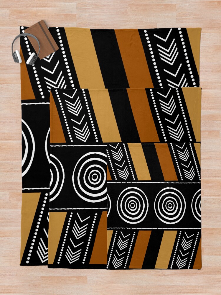 "African Mud Cloth Artwork" Throw Blanket for Sale by funkyvibes