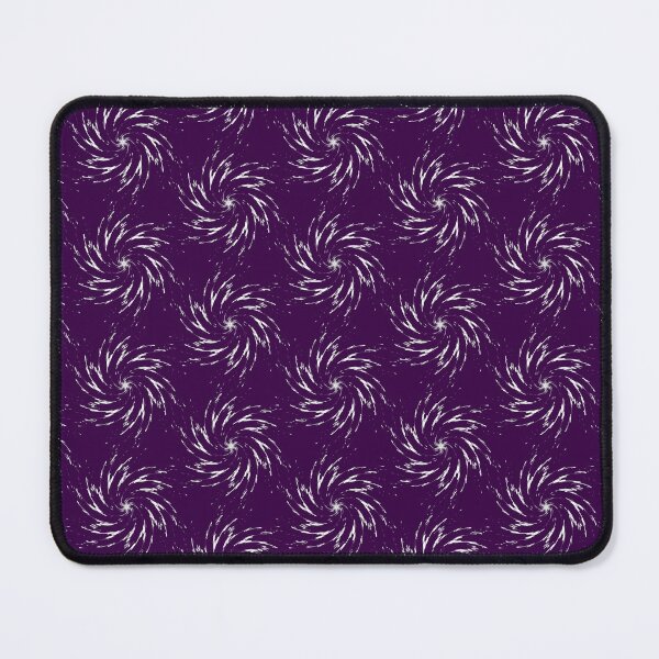 Item preview, White Swirl Tile on Purple designed and sold by Fractal Journeys, etc. .