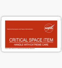 NASA Critical Space Item Sticker