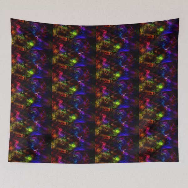 Item preview, swimming otters impressionistic digital painting designed and sold by LadyCottonTail.