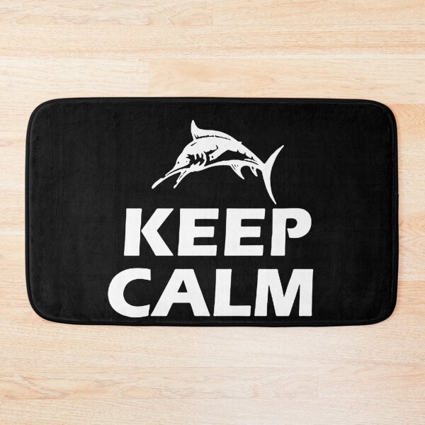 Item preview, Keep Calm and Fishing is On Born to go fishing Forced to work Fisherman Stick Figure Holding Fish Bones I love Fishing Art Design Happy Apparel Essential Inspiration Joy Mood Funny designed and sold by DesignByHeartUK.