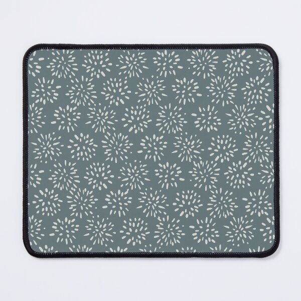 Item preview, Blue and White Abstract Pop Poms, jewel tones designed and sold by AllisonDelDuca.