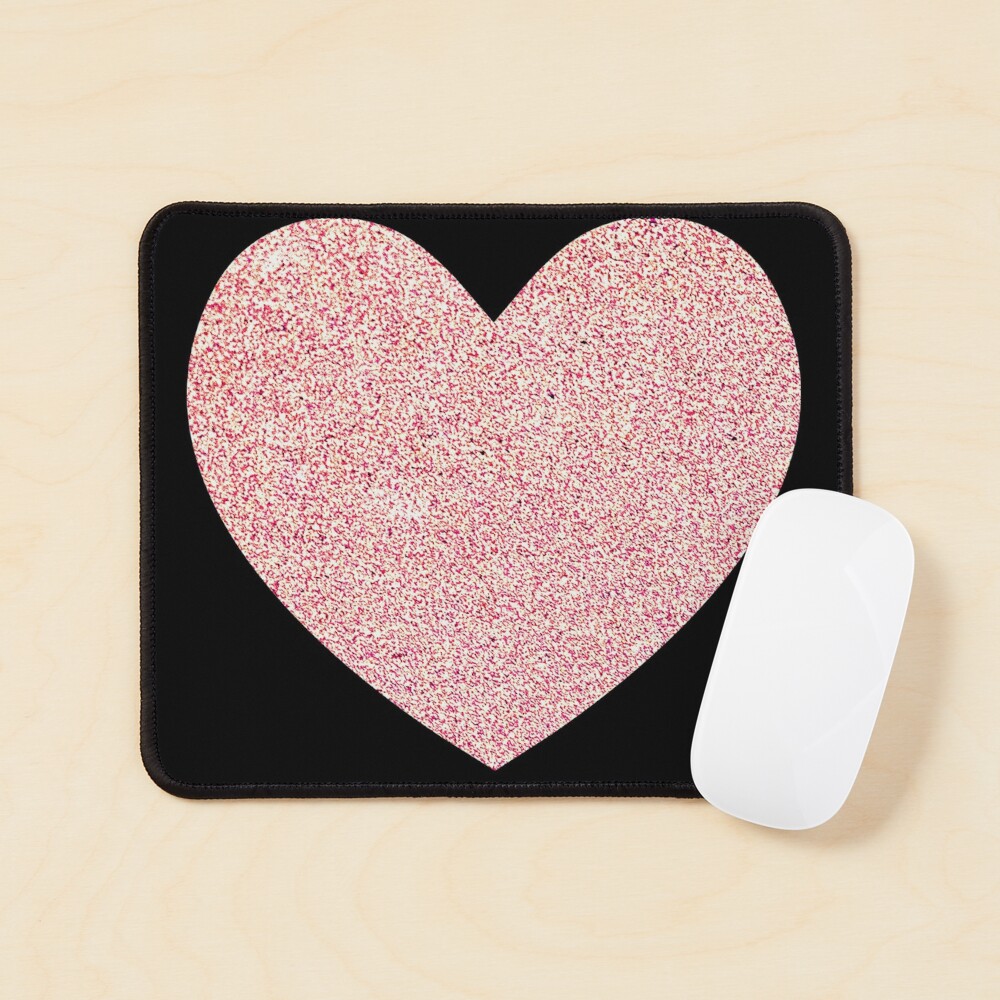 Pink glitter original mousepad - TenStickers