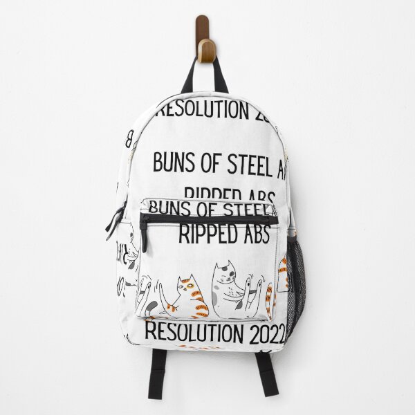 Item preview, Buns of Steel and Ripped Abs Resolution 2022 designed and sold by LifeWords.