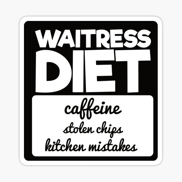 Waiter Waitress Funny' Sticker