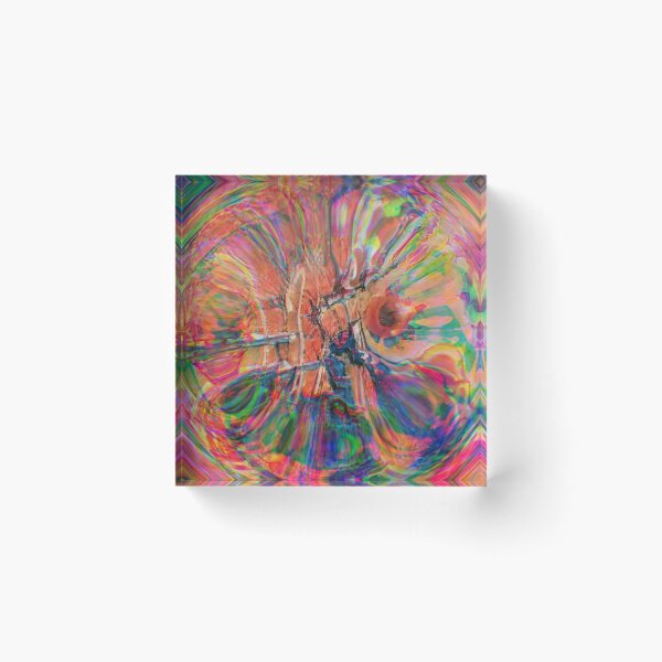 Item preview, "Disintegrating Mandala", a lyrical colour field abstract painting designed and sold by thalasson.