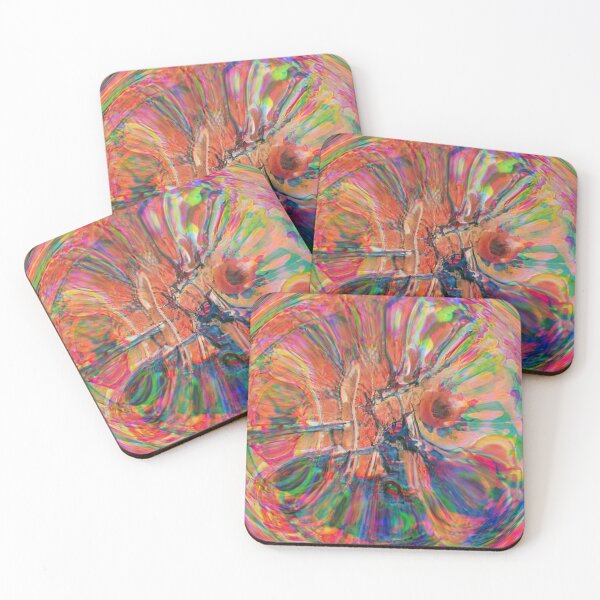 Item preview, "Disintegrating Mandala", a lyrical colour field abstract painting designed and sold by thalasson.