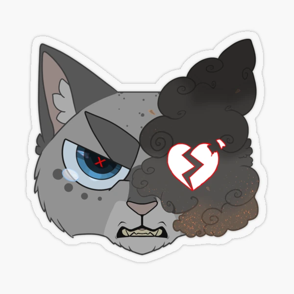 warriors inspired ashfur Sticker for Sale by MagicPistachio