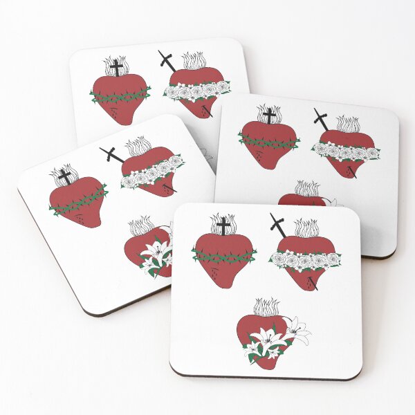 Item preview, Hearts of Jesus, Virgin Mary and St. Joseph designed and sold by alinerope.