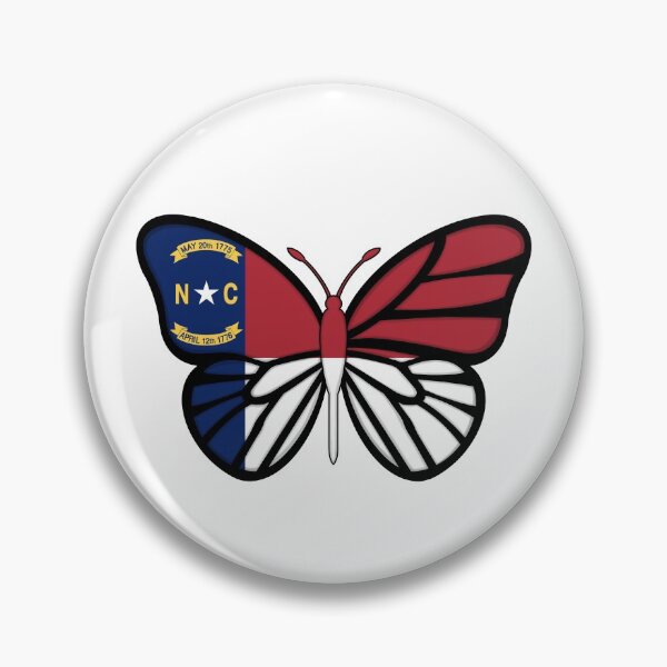 Item preview, State of North Carolina Flag Butterfly designed and sold by Gsallicat.