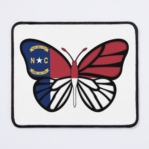 Item preview, State of North Carolina Flag Butterfly designed and sold by Gsallicat.
