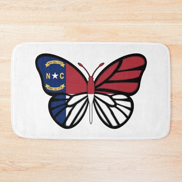 Item preview, State of North Carolina Flag Butterfly designed and sold by Gsallicat.