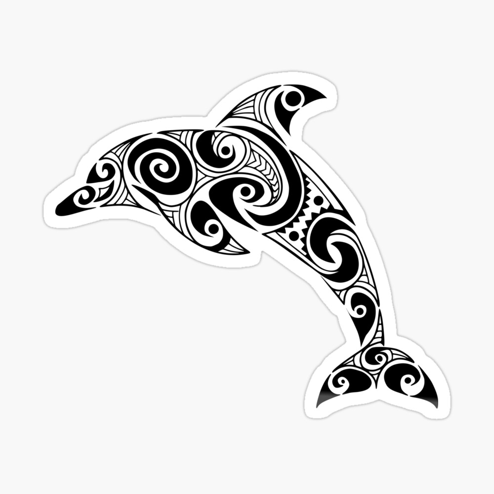 Maori Dolphin Polynesian Tribal Tattoo Gift Idea Magnet | Zazzle