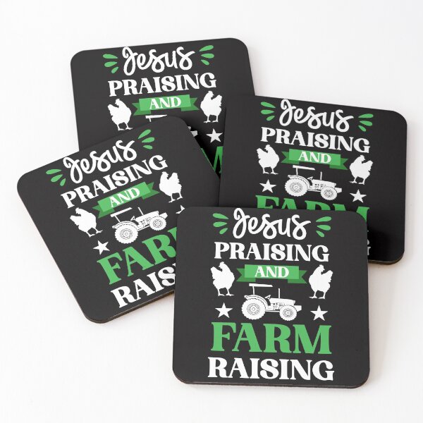 Item preview, Funny Farming Jesus Praising And Farm Raising Farmer  designed and sold by MagicSD Designs.