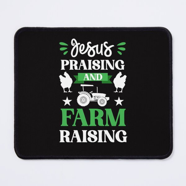 Item preview, Funny Farming Jesus Praising And Farm Raising Farmer designed and sold by MagicSD Designs.