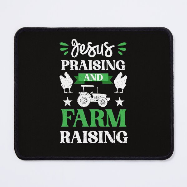 Item preview, Funny Farming Jesus Praising And Farm Raising Farmer designed and sold by MagicSD Designs.