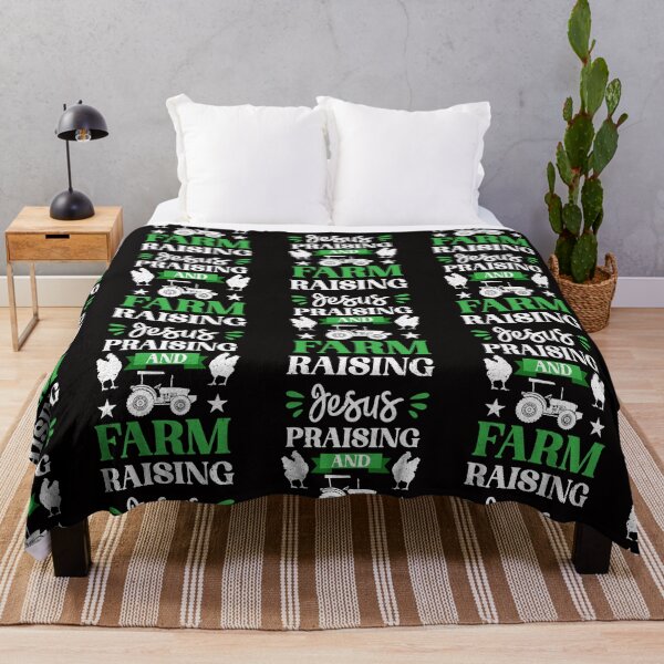 Item preview, Funny Farming Jesus Praising And Farm Raising Farmer designed and sold by MagicSD Designs.