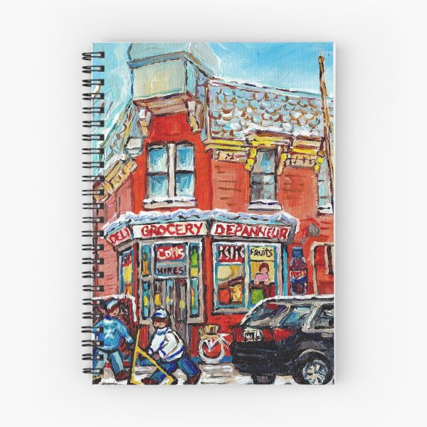 Item preview, POINTE ST CHARLES DEPANNEUR MONTREAL STREET HOCKEY SCENE designed and sold by Carole  Spandau.