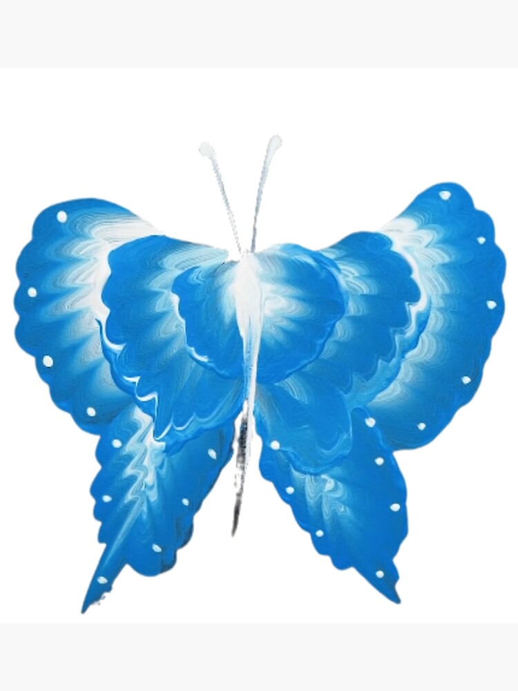 Disover Blue Butterfly Premium Matte Vertical Poster