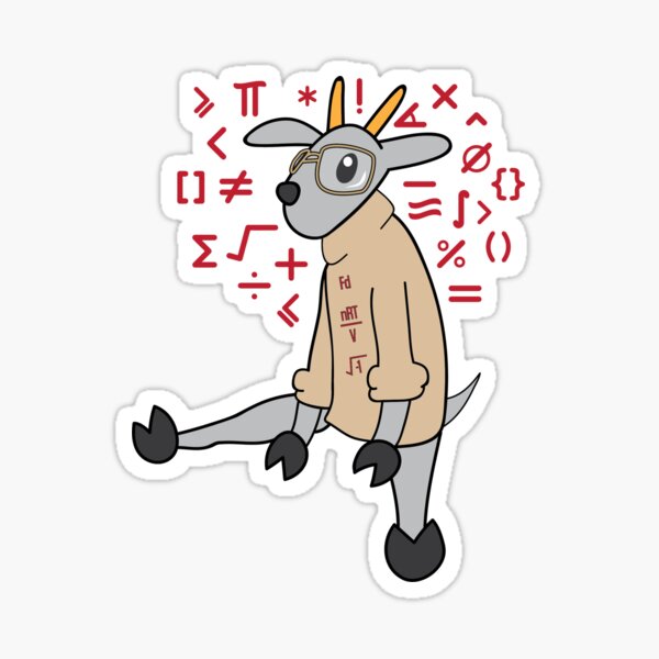 Lil Gompei: Math Major Sticker
